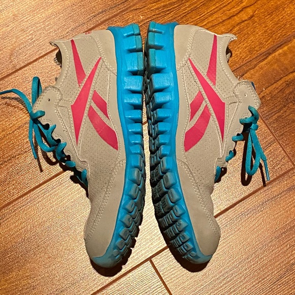 Reebok Grey/Highlighter Blue Runners - Picture 3 of 4